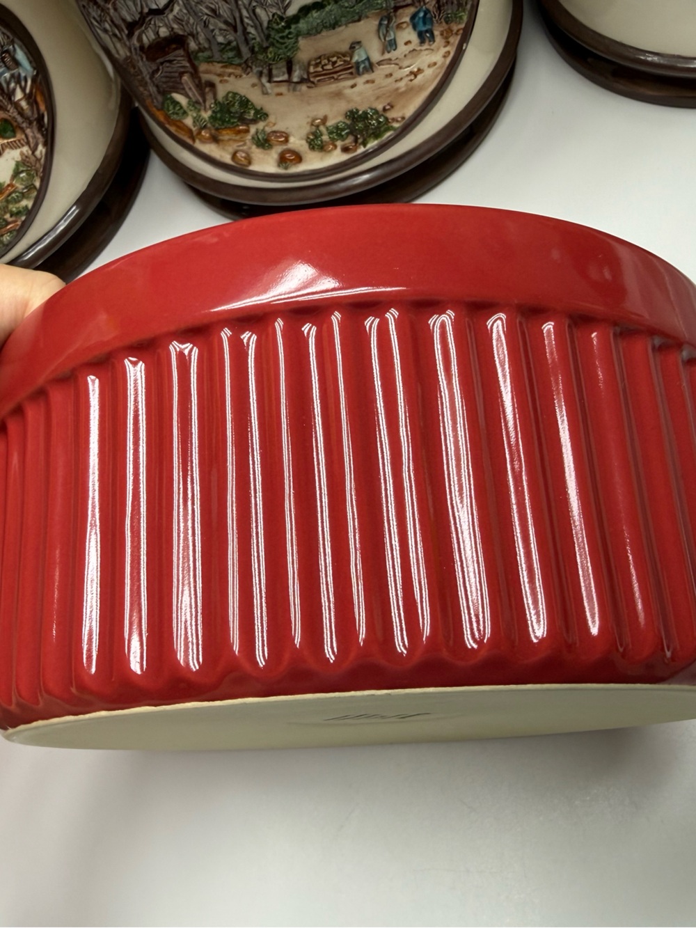 Chantel Round Stoneware Baking Dish - Oven to Table, about 8”x4” - 10cup